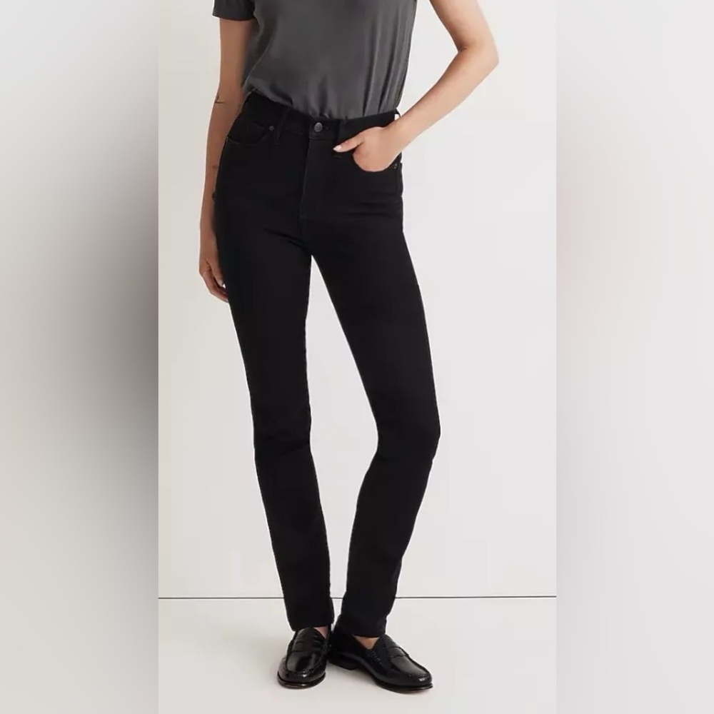 Madewell Stovepipe Jeans Black Wash Size 33